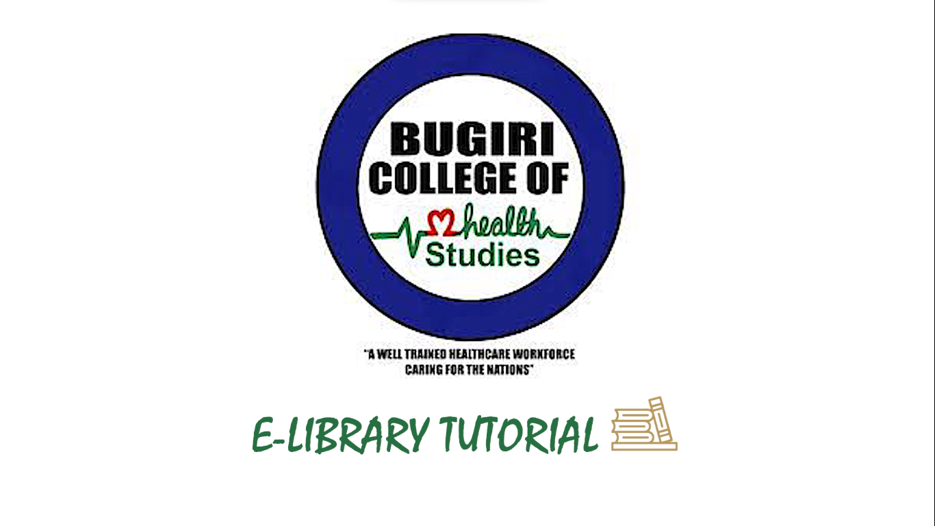 BuCOHS E-library Tutorial
